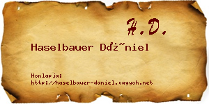 Haselbauer Dániel névjegykártya
