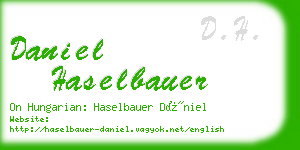 daniel haselbauer business card